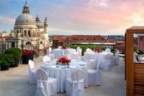Свадебный банкет на террасе отеля The Gritti Palace, Venice